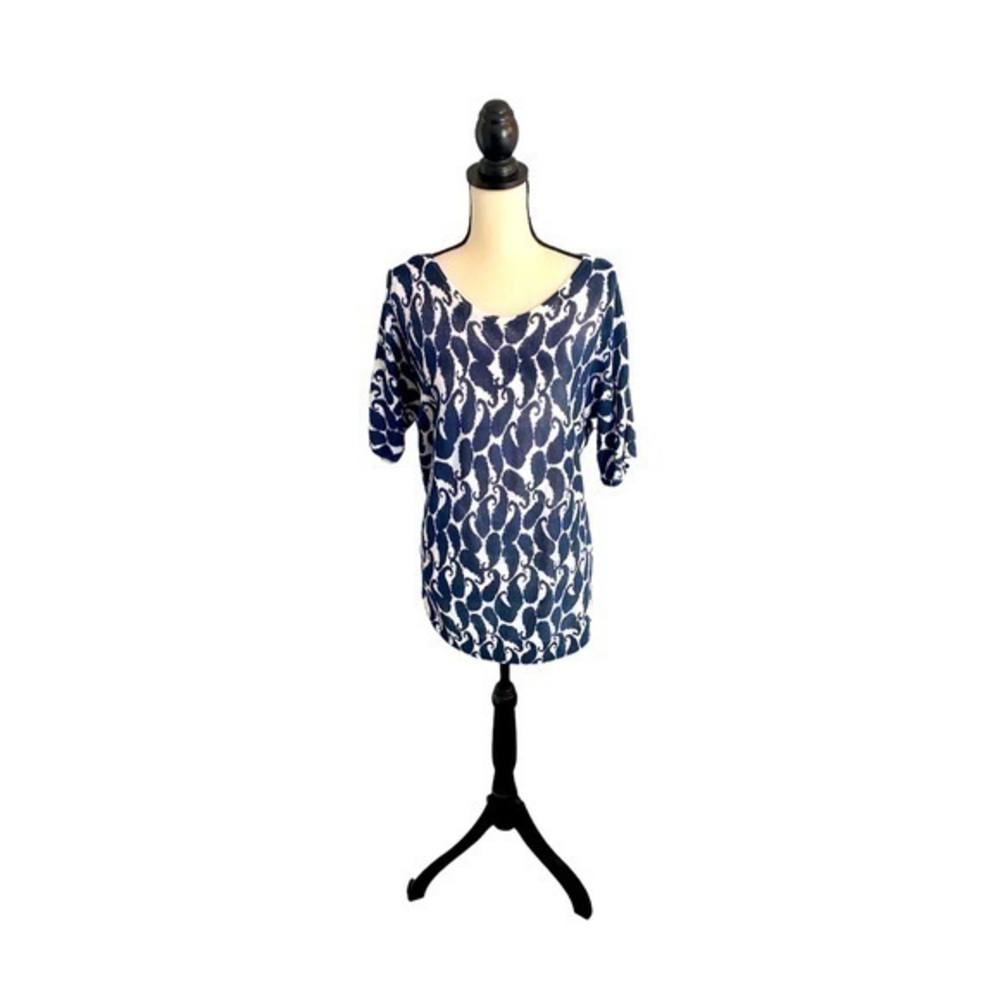 Talbots Sheer Lightweight Knit Top Size Large